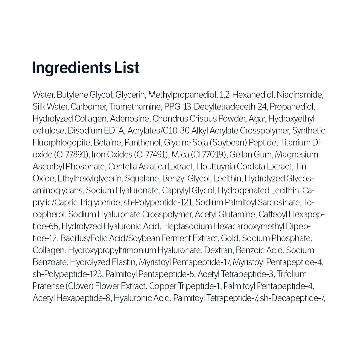 SUNGBOONeditor Silk Peptide EGF Heart-Fit Volume Lifting Ampoule