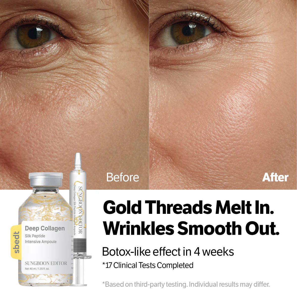 SUNGBOONeditor Silk Peptide EGF Heart-Fit Volume Lifting Ampoule