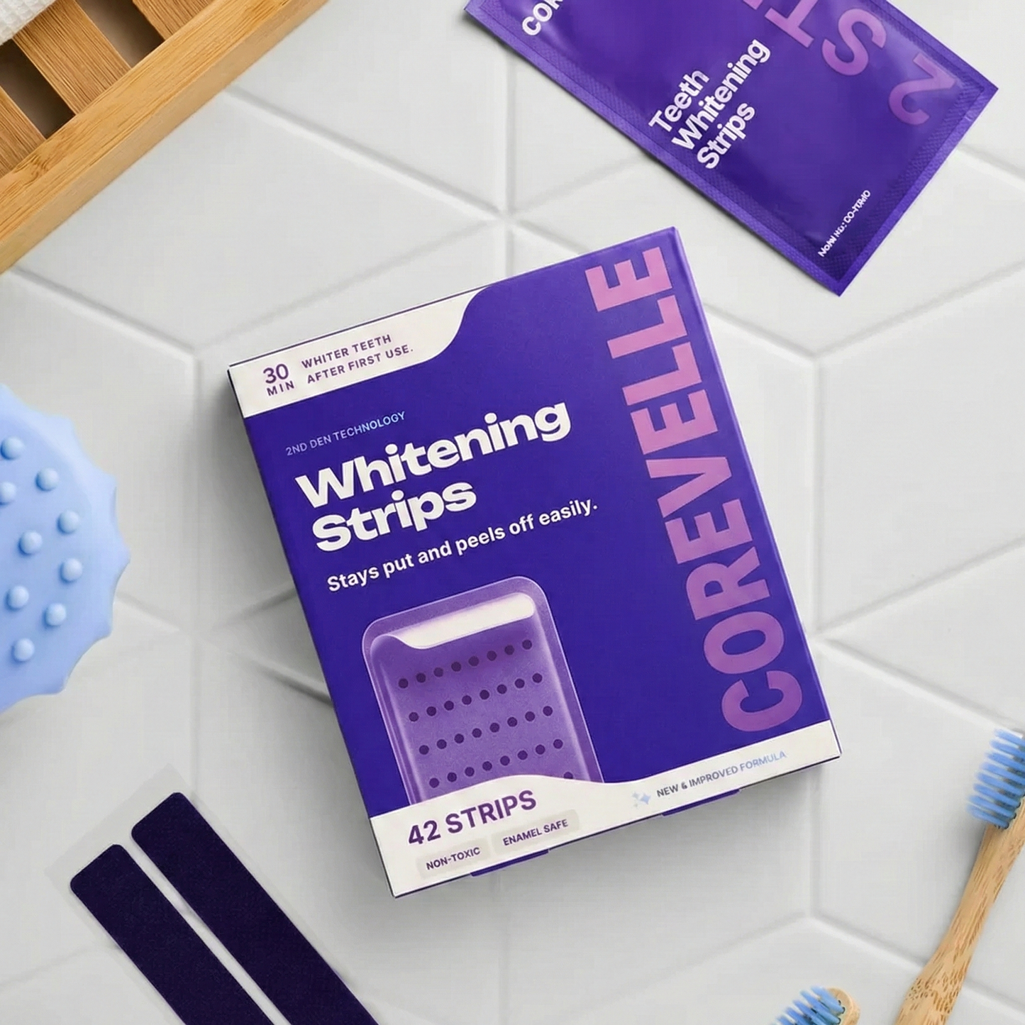 Purple Teeth Whitening Strips